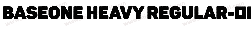 BaseOne Heavy Regular字体转换